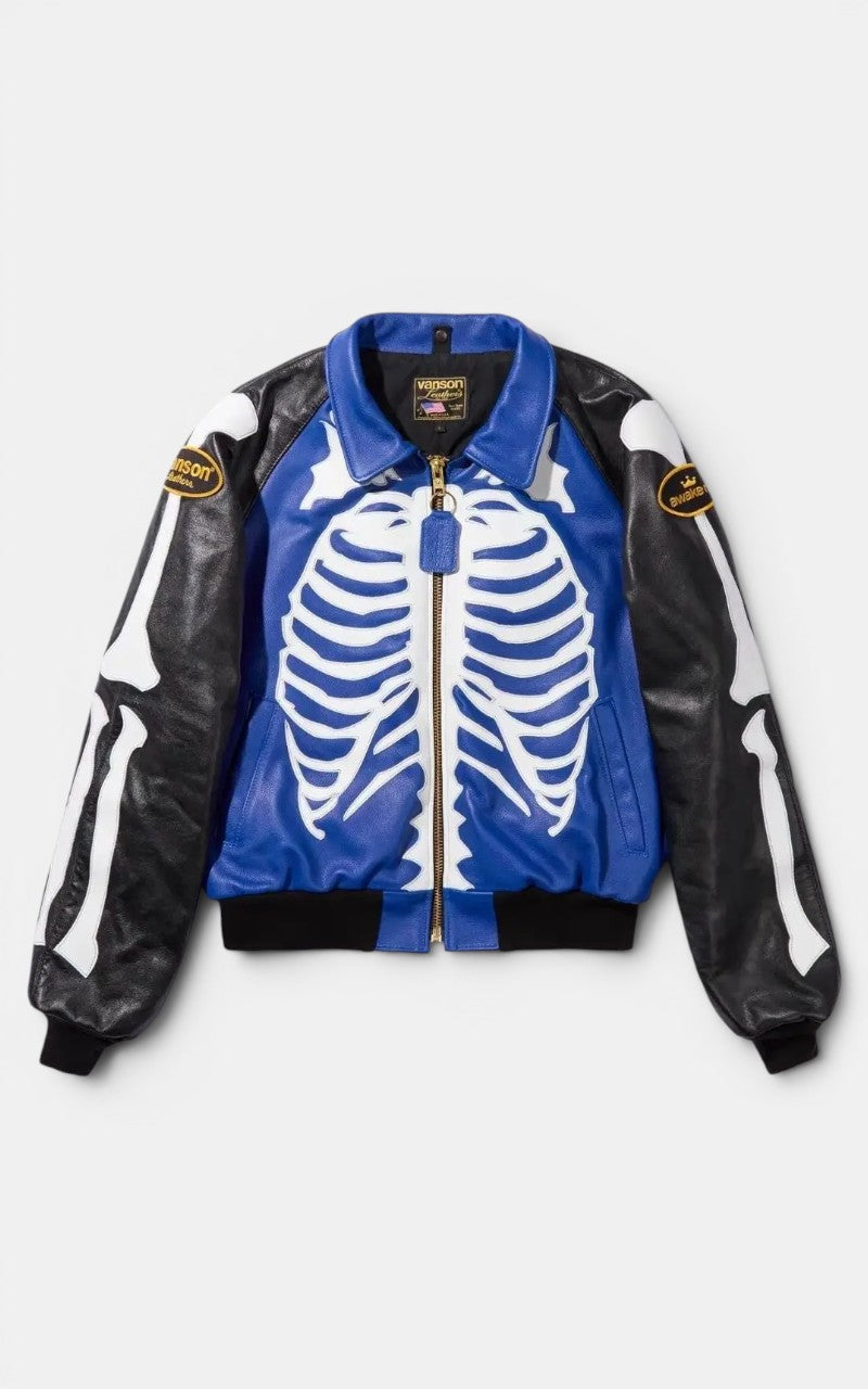 Retro Skull Leather Jacket