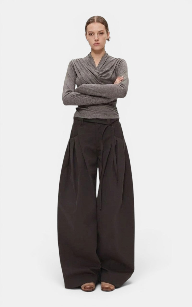 Retro Wide Leg Cargo Pants