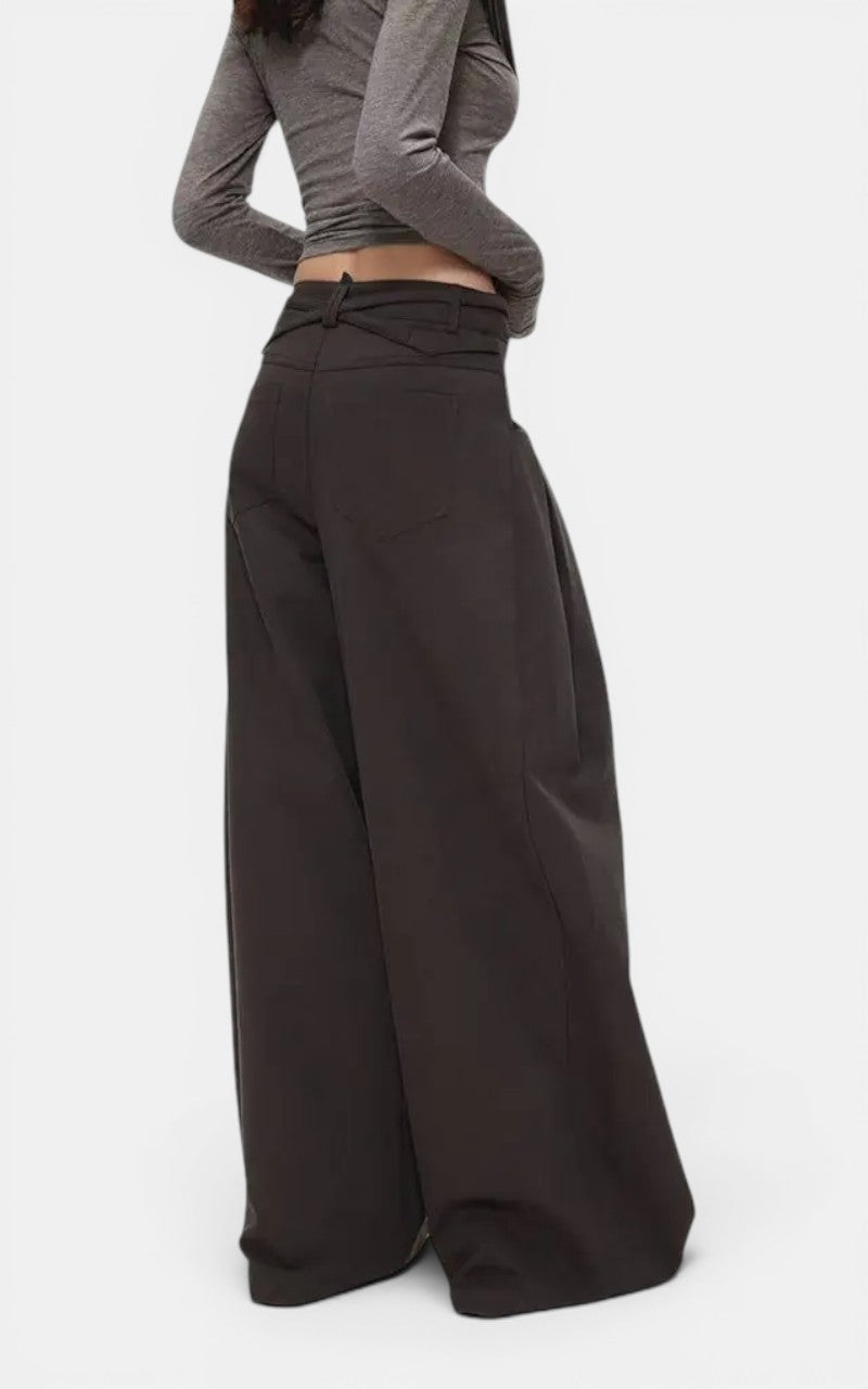Retro Wide Leg Cargo Pants