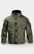 Stand Collar Cargo Utility Jacket