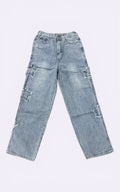 Star Embroidery Wide-Leg Jeans