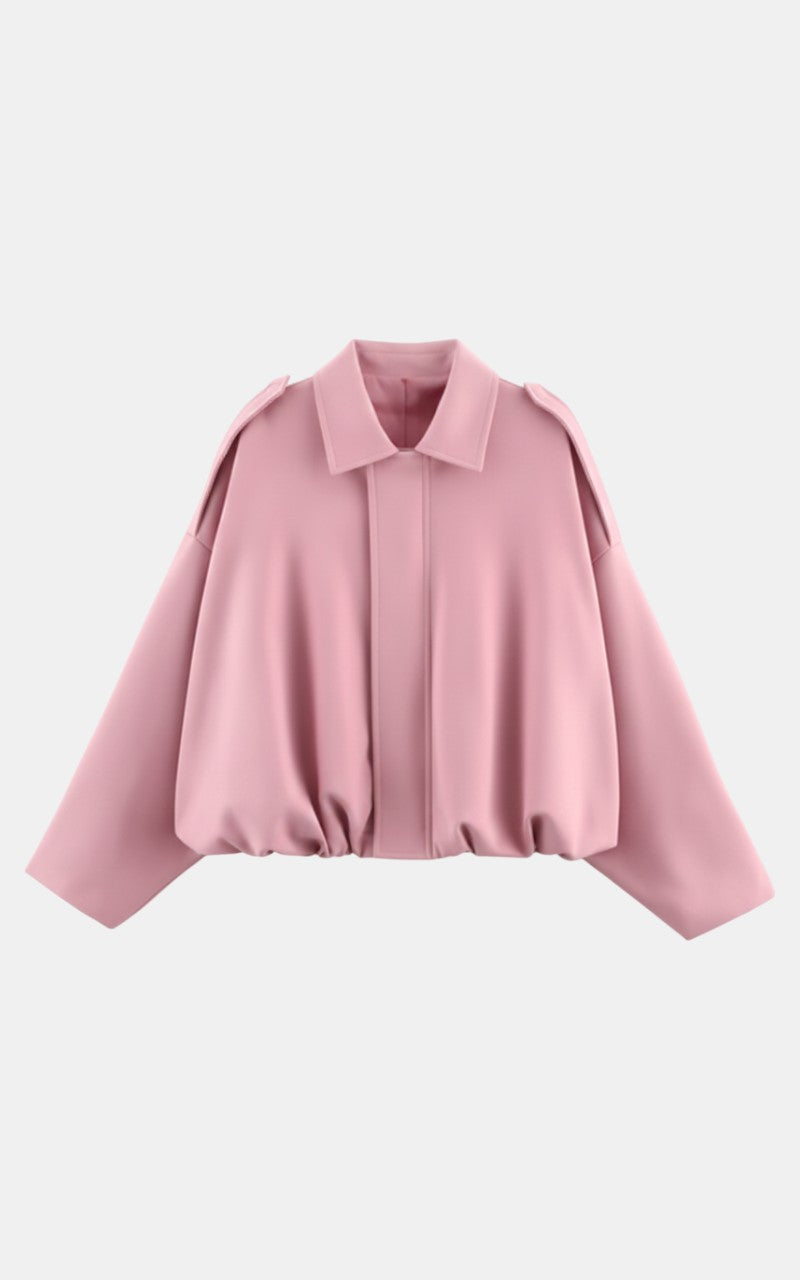 Suede Bomber Jacket – Oversized Streetwear Style