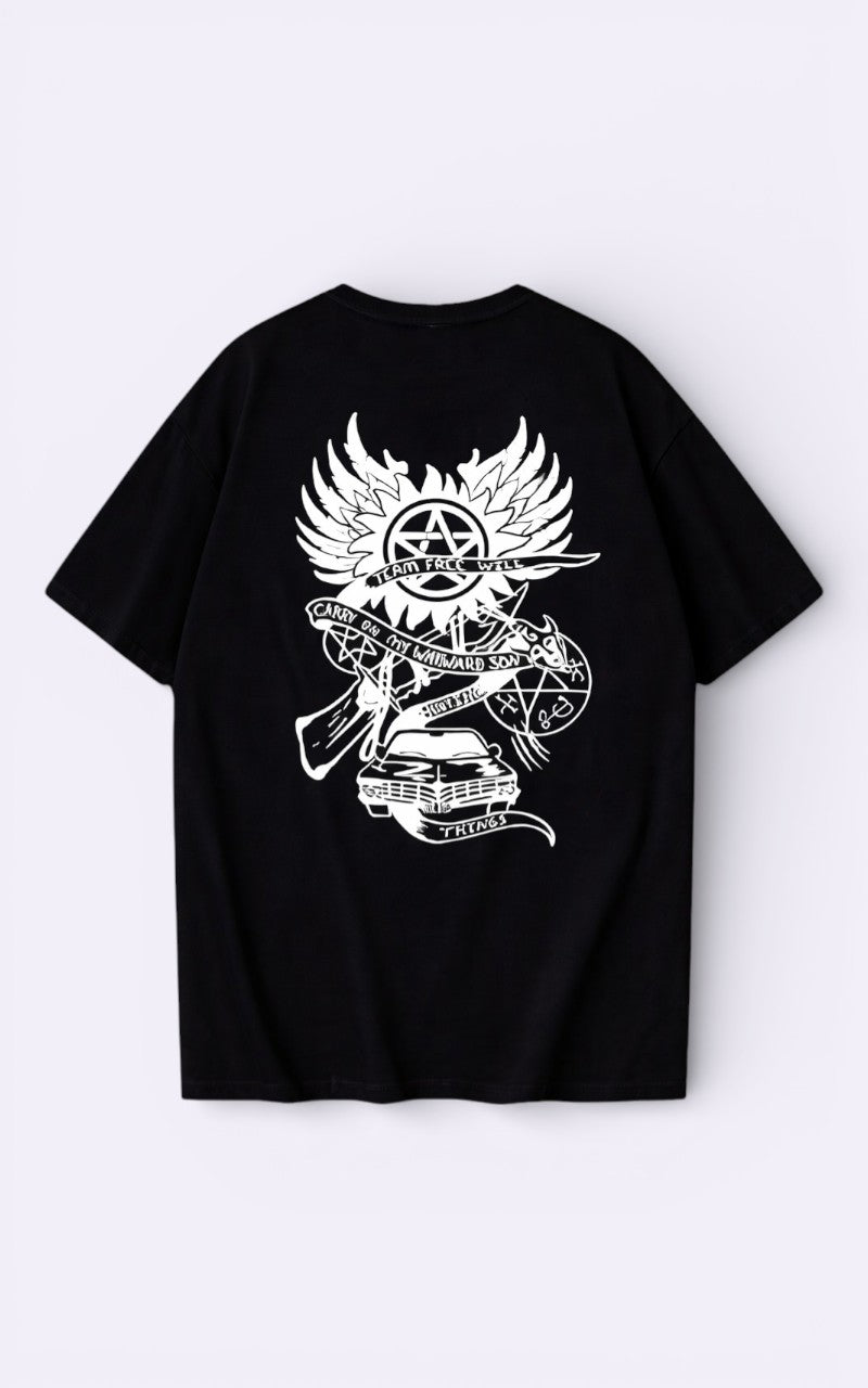 Supernatural Graphic Print T-Shirt