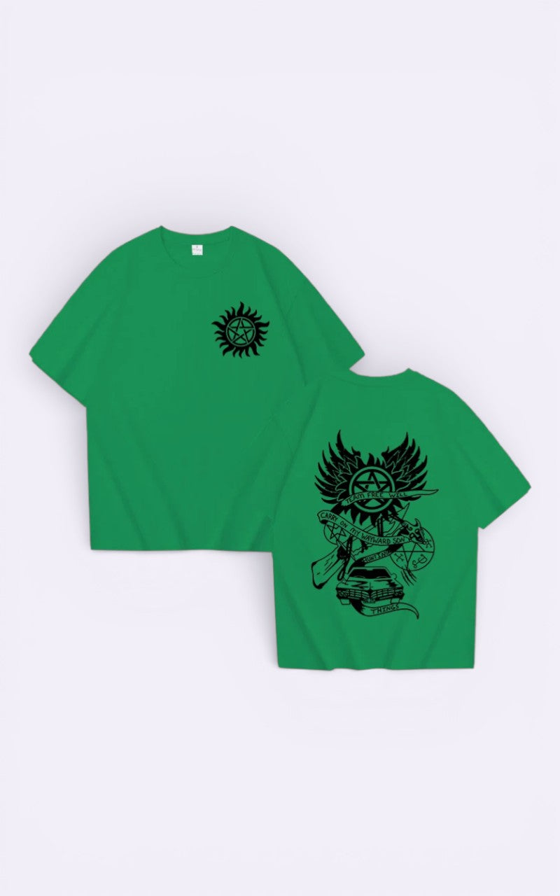 Supernatural Graphic Print T-Shirt