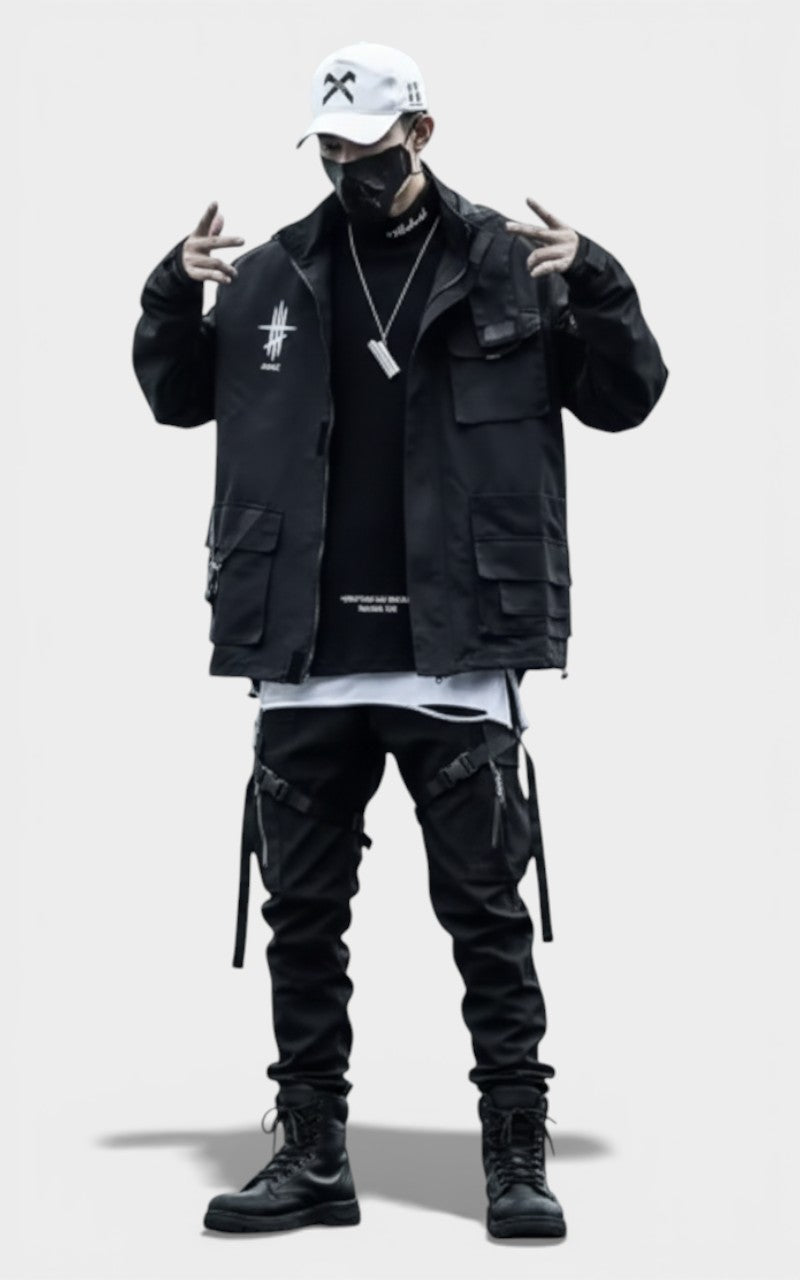 Tactical Cargo Windbreaker Jacket