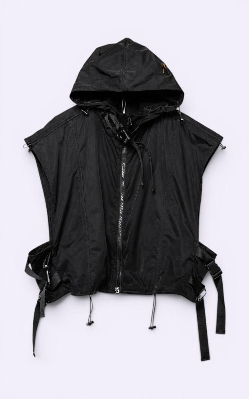 Techwear Hooded Cargo Vest