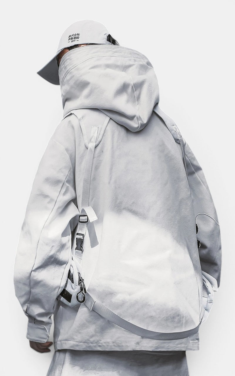 Techwear Hooded Wind Jacket