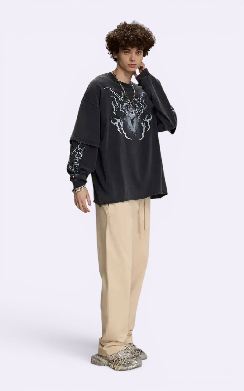 Techwear Loose Pullover Tee