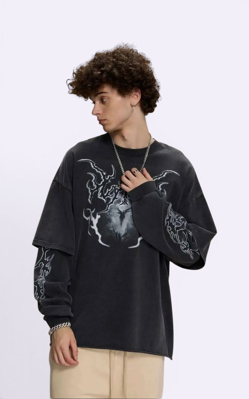 Techwear Loose Pullover Tee