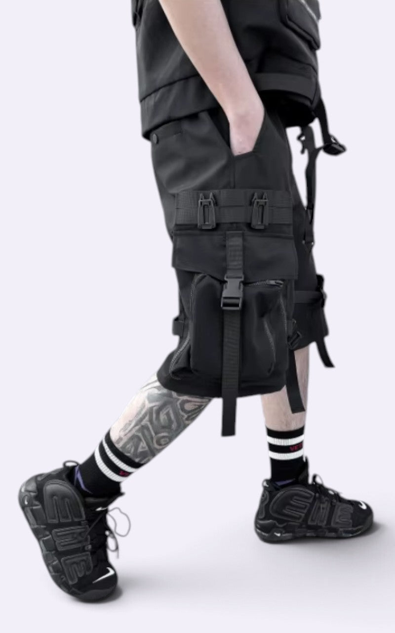 Techwear Multi-Pocket Cargo Shorts