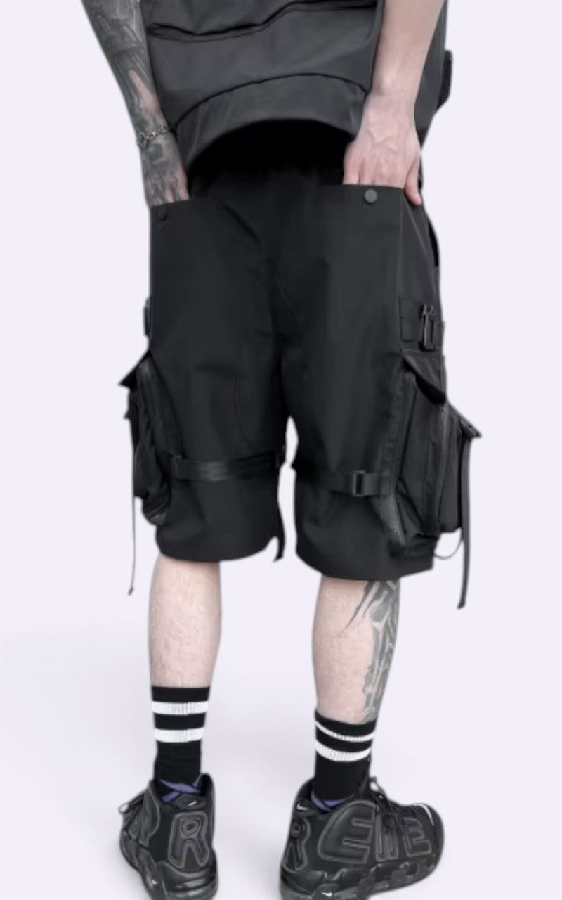 Techwear Multi-Pocket Cargo Shorts