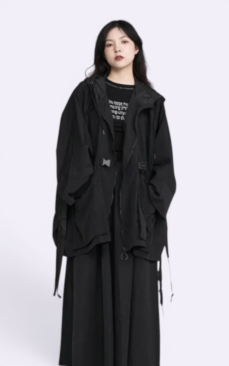 Techwear Oversized Hooded Jacket