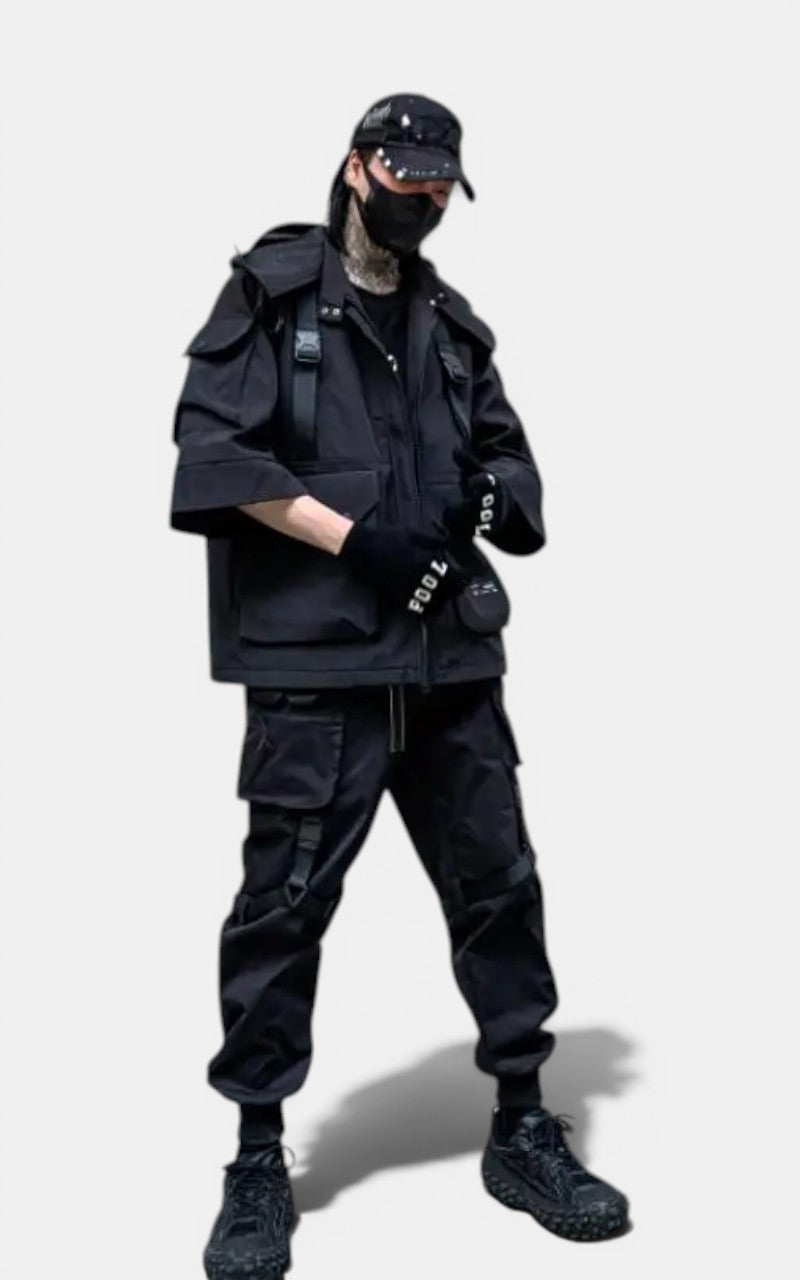 Techwear Tactical Cargo Jacket