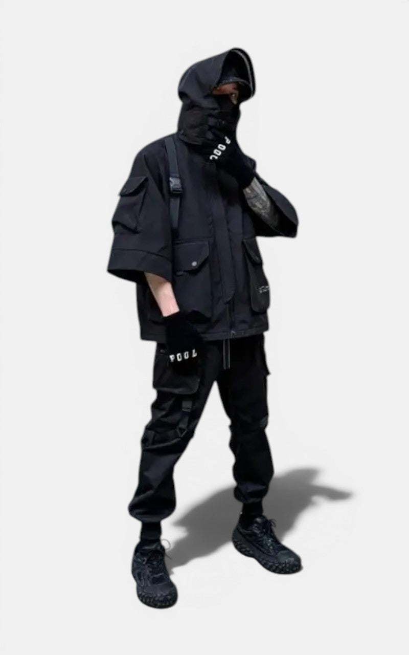 Techwear Tactical Cargo Jacket