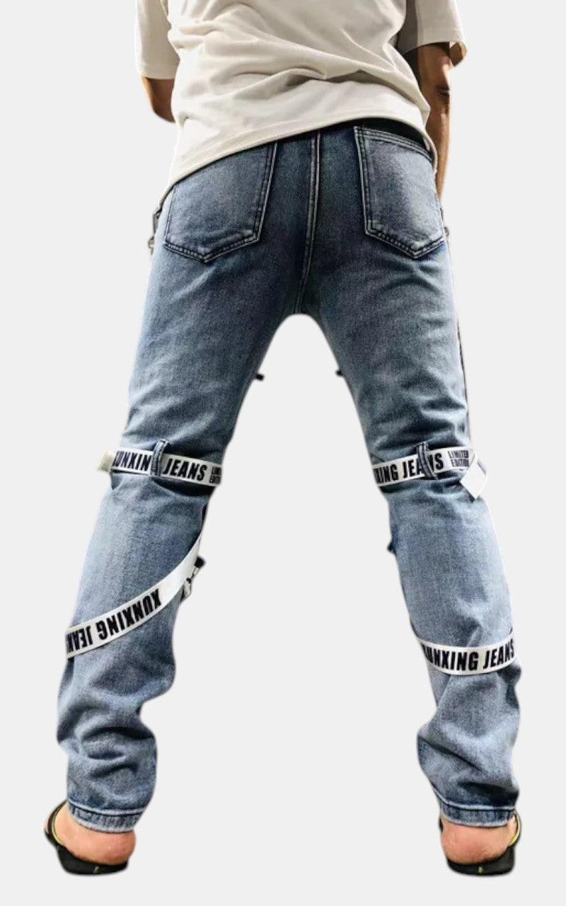 Techwear Webbing Cargo Jeans