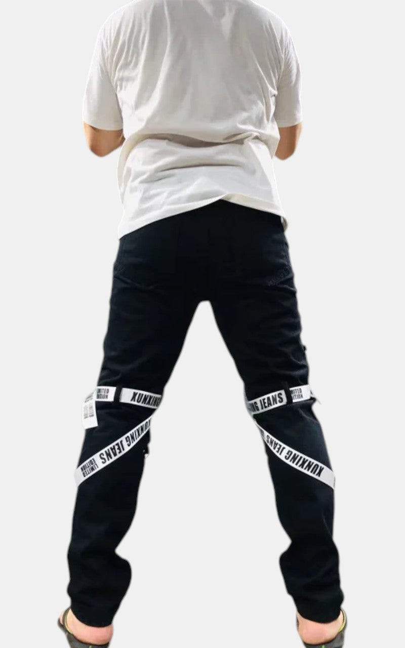 Techwear Webbing Cargo Jeans
