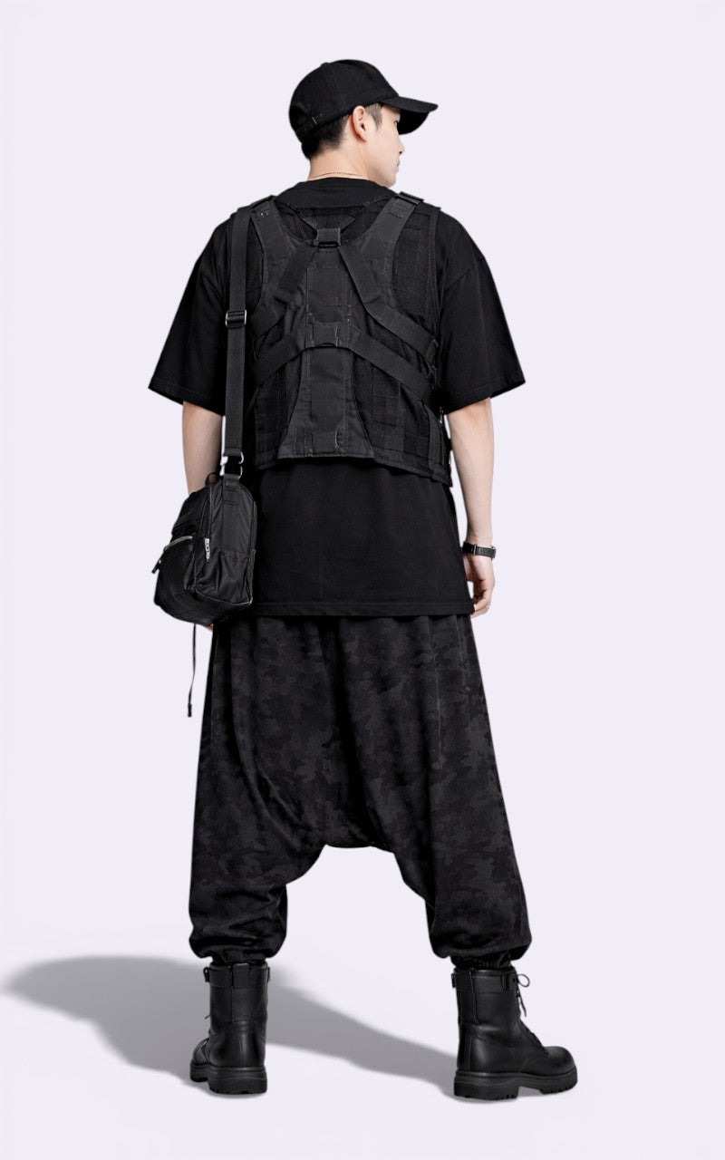 Vintage Y2K Wide-Leg Culotte Pants