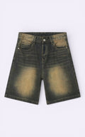 Vintage Y2K Wide-Leg Denim Shorts