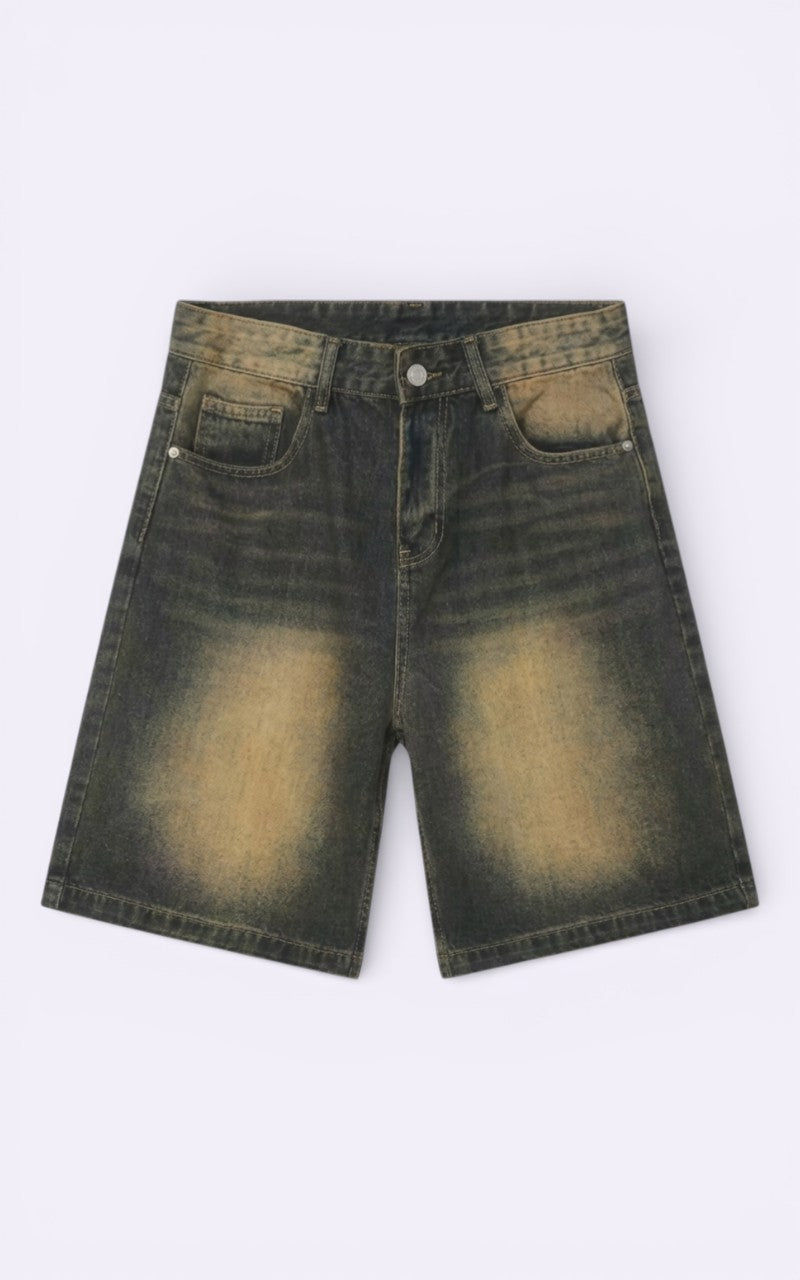 Vintage Y2K Wide-Leg Denim Shorts