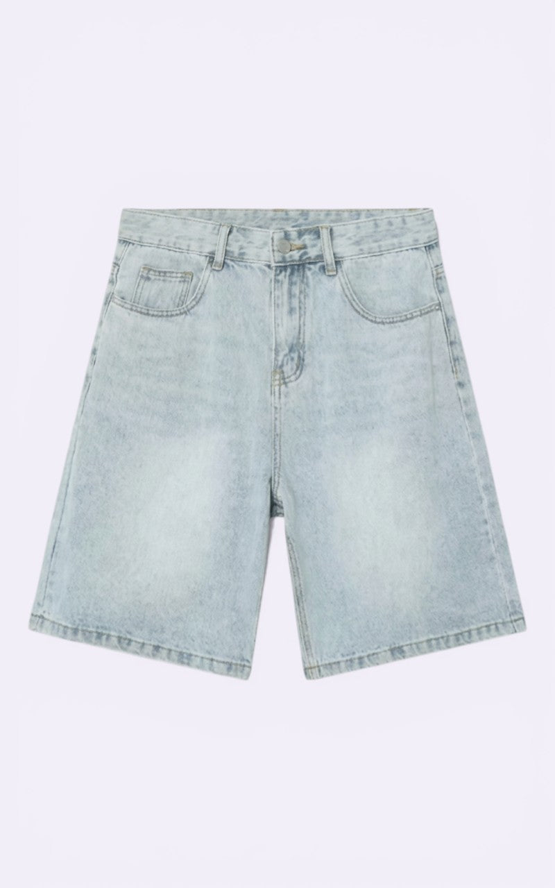 Vintage Y2K Wide-Leg Denim Shorts