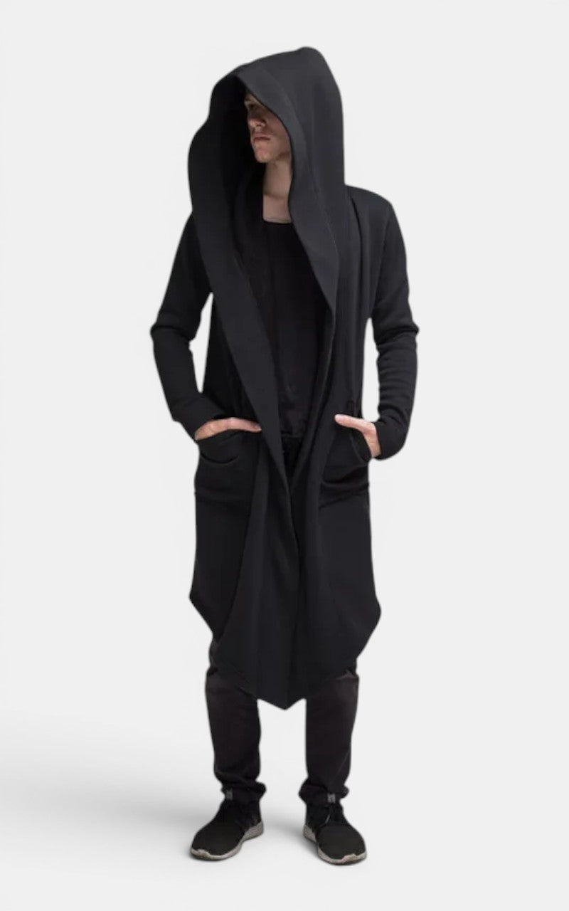 Winter Hooded Trench Cardigan