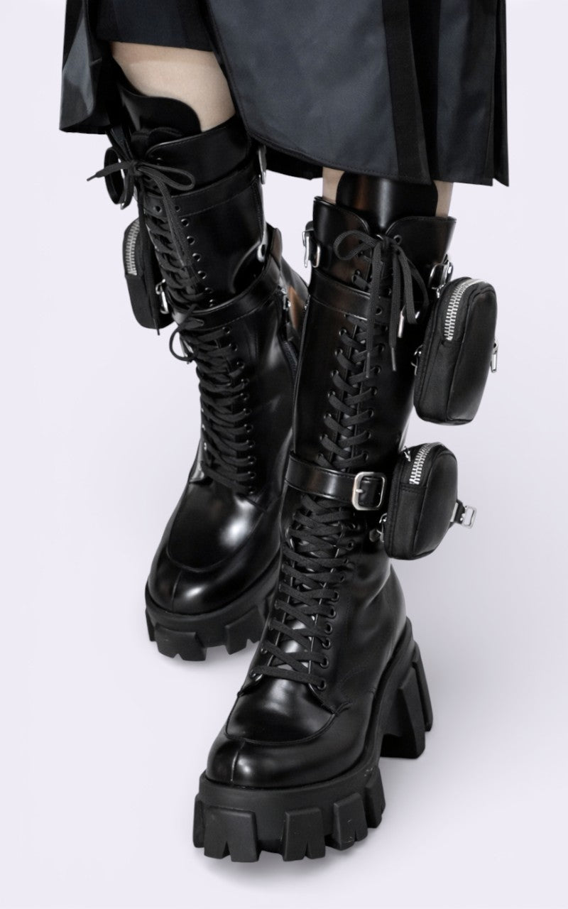 Women’s Platform Punk Knee-High Boots