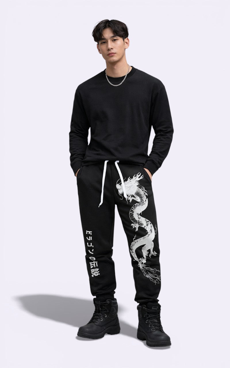 Y2K Anime Fleece Street Pants