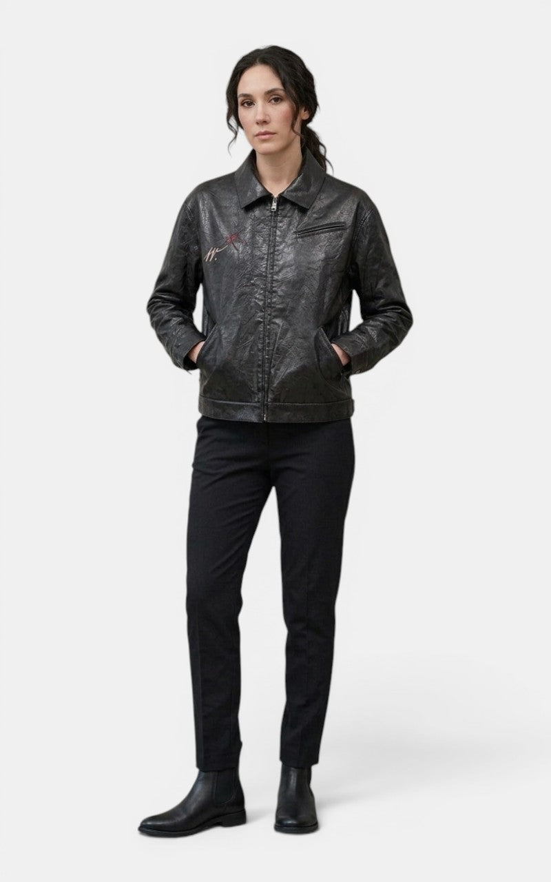 Y2K Harajuku PU Leather Jacket