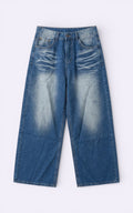 Y2K Washed Wide-Leg Denim Jeans
