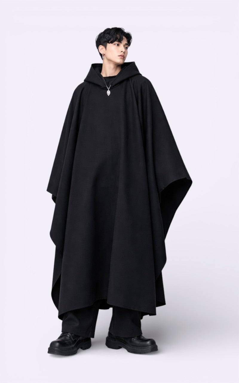 Yamamoto Dark Gothic Hooded Cloak Coat