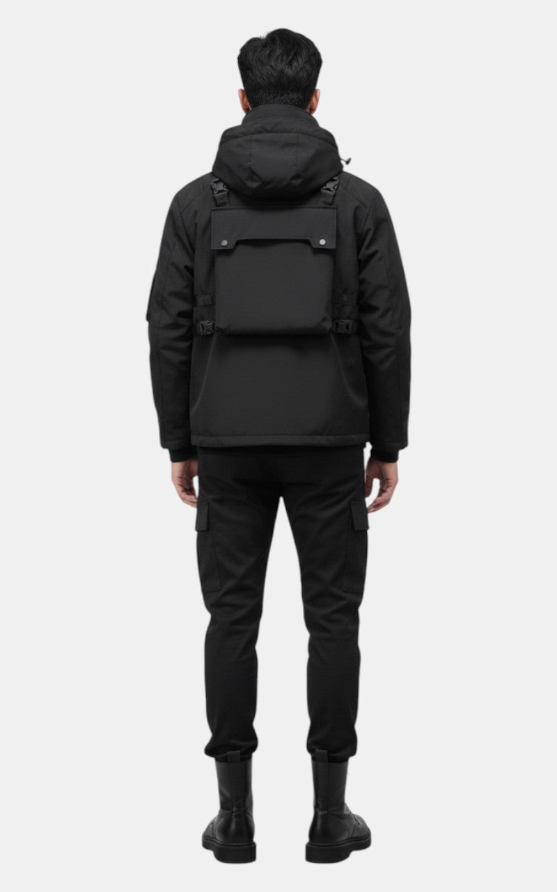 Hooded Multi-Pocket Utility Jacket