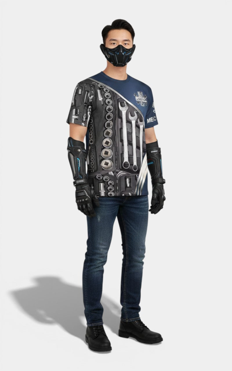 Vintage Mechanic 3D Print Tee