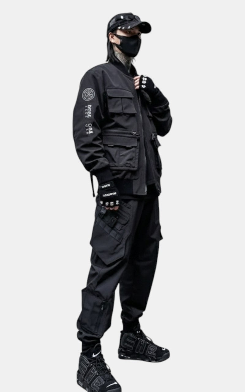 Ribbon Buckle Tech Cargo Jacket