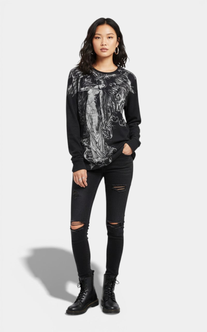 Affliction Gothic Long Sleeve Tee